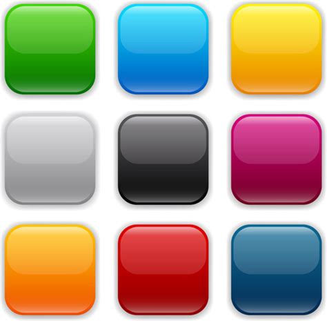 app button icons colored vector set vectors graphic art designs  editable ai eps svg cdr