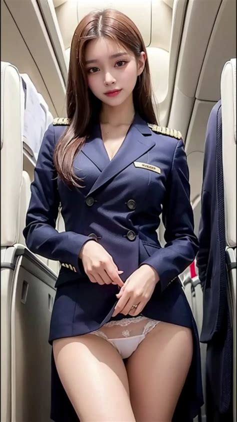 ai art lookbook sexy flight attendant cosplay 스튜어디스 승무원 화보