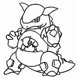 Pokemon Kangaskhan Coloring Pages Pokémon Morningkids sketch template