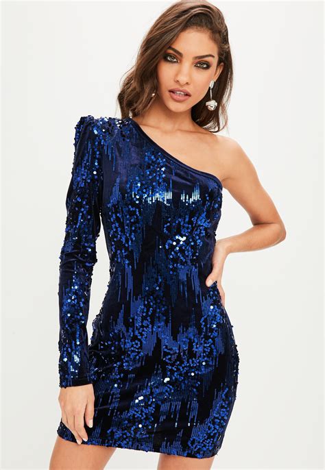 Blue Sequin Mini Dress – Royal Blue Sequin Dress – Brapp