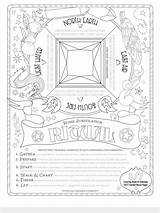 Coloring Pages Grimoire Book Save Witch sketch template