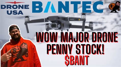 bantecbant subsidiary drone usa  major drone penny stock   drone segments buy