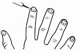 Nail Coloringhome Fingernails Fingernail sketch template