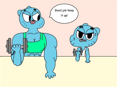 gumball and nicole work out part 6 by mud666 on deviantart