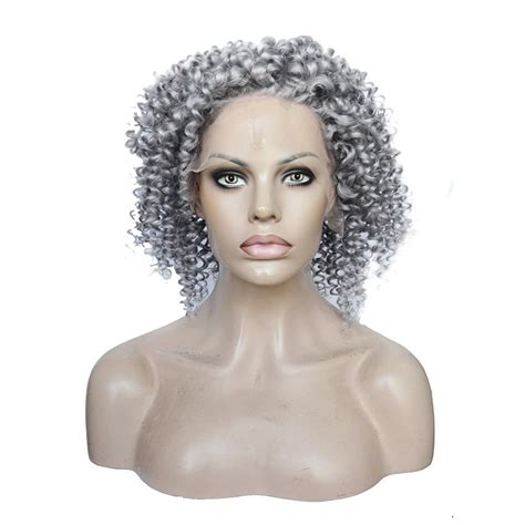 Silver Grey Human Hair Lace Wig Glueless Full Lace Human Hair Wigs For