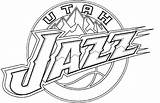 Utah Jazz Nba Logo Drawing Coloring Pages Logos Getdrawings Post Older sketch template