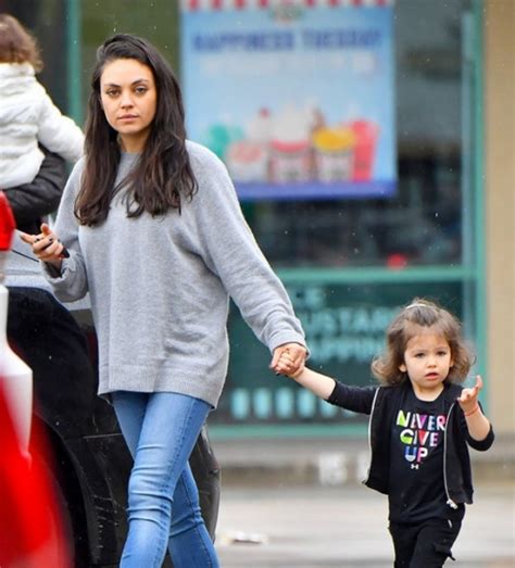 mila kunis took a two year old daughter to the nail salon celebrity news