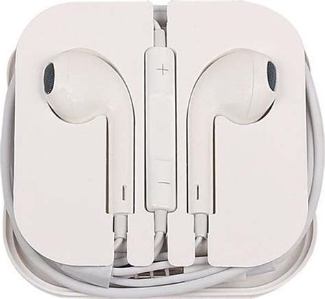 bolcom headset oordopjes voor ipad wit met microfoon  ear oordopjes koptelefoon hoofdtelefoon