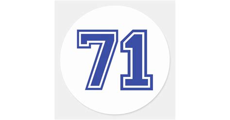 number classic  sticker zazzle