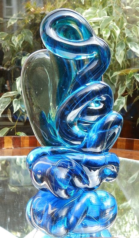Art Glass A Maltese Mdina Large Glass Sculpture Circa Free Nude Porn