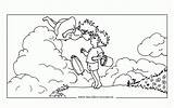 Ponyo Ghibli Falaise Arrietty Labyrinth Totoro Howl Supercoloriage sketch template