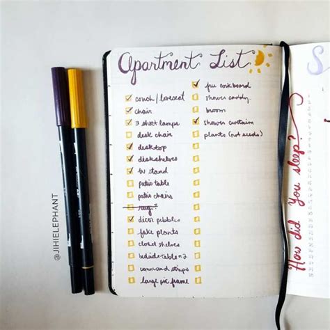 ultimate bullet journal list ideas examples jihi elephant