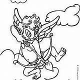 Colorir Cupido Cupidon Clipartmag Cherubim Learned Arco Flecha Hellokids Arc Voando Coração Herz sketch template