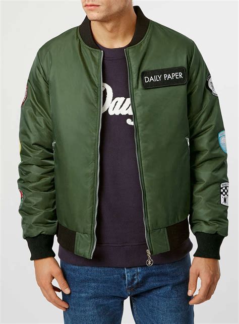 daily paper green bomber green bomber jacket rain jacket fashion menswear mens fashion daily