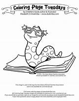 Coloring Pages August Book Colouring Reading Sheets School Worm Open Library Bookworm Dulemba Cupboard Indian Print Cliparts Clipart Back Tuesday sketch template