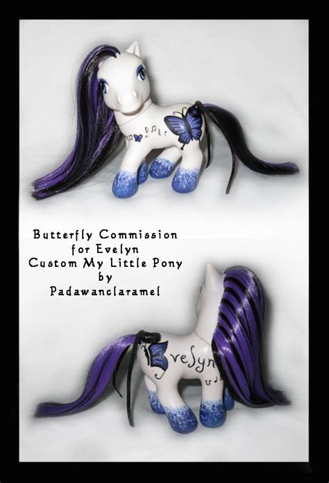commission butterfly pony  padawanclaramel  deviantart pony