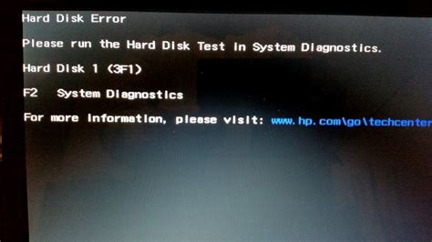 hard disk 1 error 3f1 in hp support community 5680895