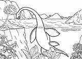 Jurassic Prehistoric Dinosaurios Dinosaurs Mosasaurus Rex Voladores Lochness Getdrawings Monsters Creature sketch template