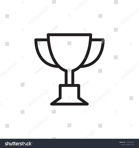 trophy cup icon vector template sponsored affiliate cuptrophyicontemplate templates