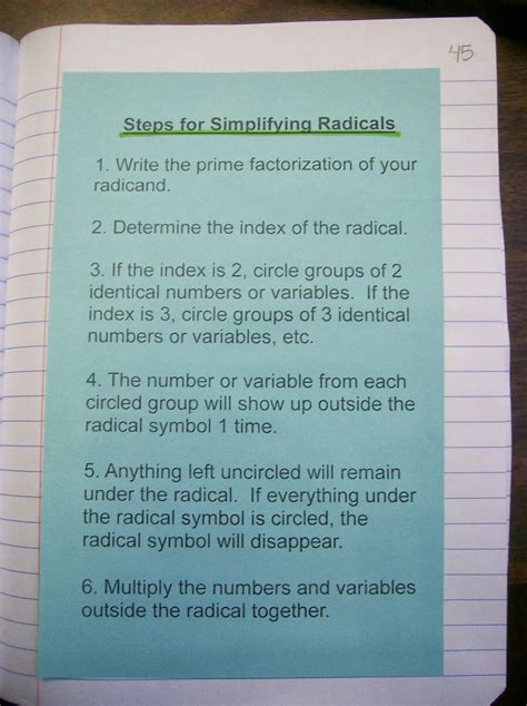 math love radical radicals