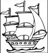 Columbus Coloring Christopher Ships Pages Getcolorings sketch template