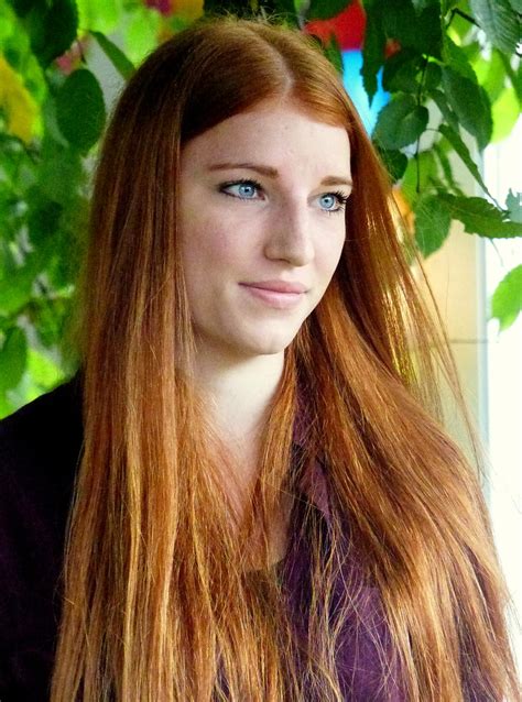 portrait of a german girl with red hair an blue eyes flickr