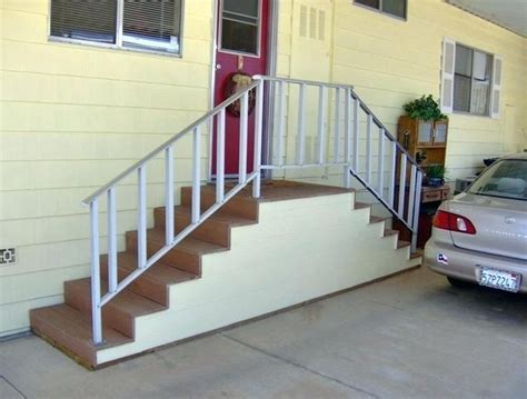 prefab stairs outdoor home depot fab steps mobile home deck stairs fab concrete steps home depot