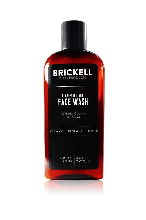 natural face wash  men  oily skin brickell mens products