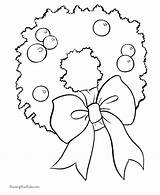 Coloring Christmas Wreath Pages Popular sketch template
