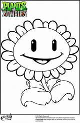 Zombies Plants Vs Coloring Pages Sun sketch template