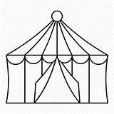 Circus Tent Outline Drawing Icon Amusement Line Fun Show Clipartmag Collection Iconfinder Paintingvalley Drawings sketch template