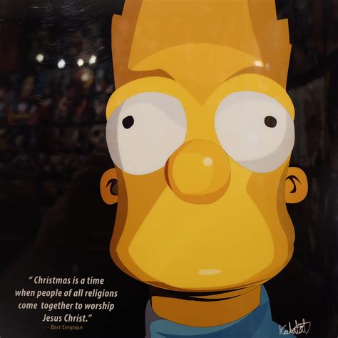 Bart Simpson Poster Christmas Is A Time Infamous