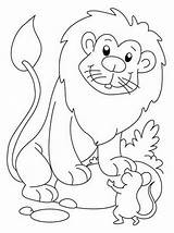 Lion Mouse Coloring Story Pages Cat Kids Printable Fable Color Mice Getcolorings Aesop sketch template