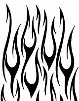 Flames Flamme Feuer Flammen Skull Malvorlage Kerzenflamme Malen Tattoodaze sketch template