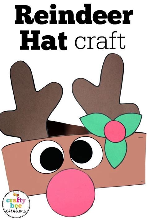 reindeer hat craft   perfect activity    christmas