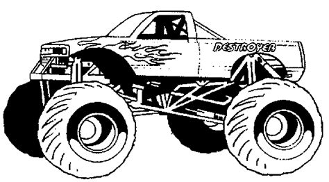 coloring pictures monster truck print color craft