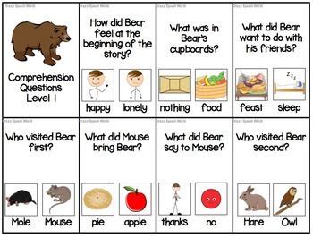 bear   speech language activities language activities