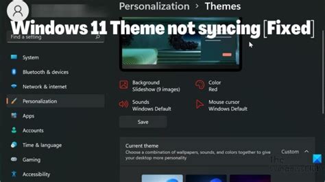 windows  theme  syncing fixed