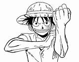 Coloring Luffy Pages Monkey Popular sketch template