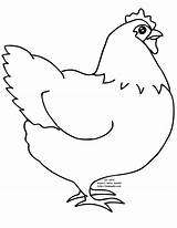 Hen Chicken Coloring Colouring Printable Pages Chickens Sheets Visit Big sketch template