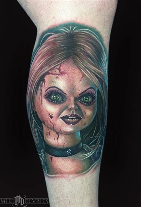 Bride Of Chucky Tattoo By Mike Devries Tattoos
