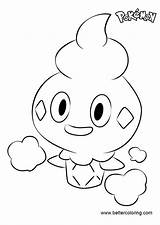 Pokemon Coloring Vanillite Pages Printable Kids sketch template