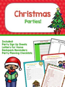 christmas party sign  sheets    peanut butter  jelly