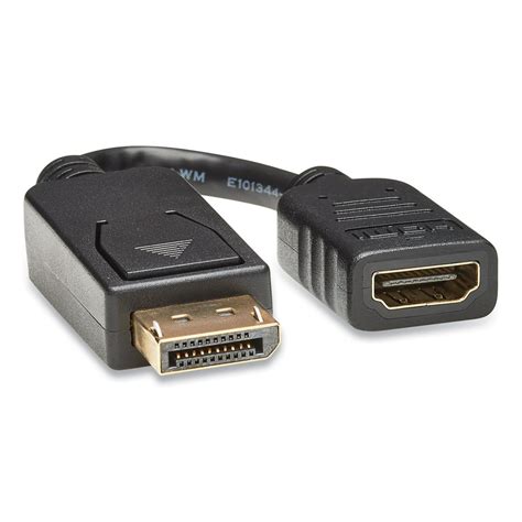 tripplite display port  hdmi adapter cable  black walmartcom