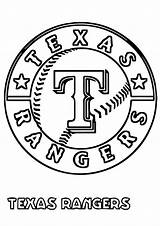 Coloring Pages Baseball Texas Rangers Printable Toddlers Kids Sheets sketch template