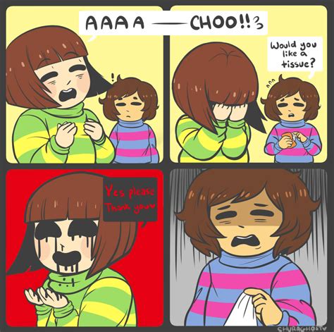 Oh Gross Chara You’re Supposed To Sneeze Into Your