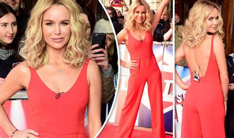 bgt 2016 judge amanda holden oozes sexiness in backless