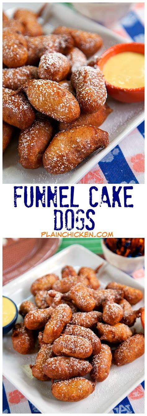 funnel cake dogs football friday fair food recipes funnel cake