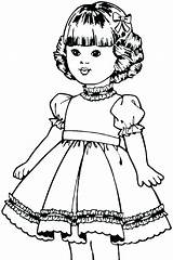 Coloring Pages Girl American Doll Girls Kids Sheet Cute Bestcoloringpagesforkids sketch template