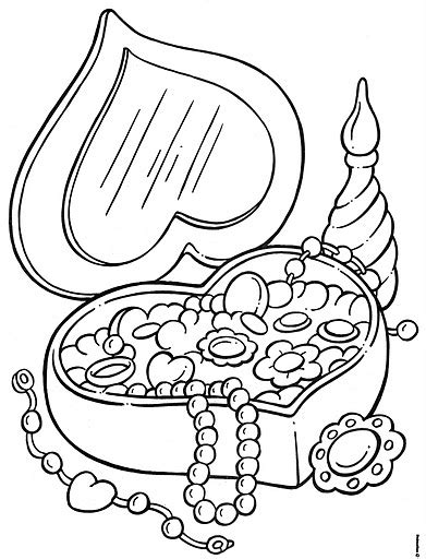 jewelry boxes  coloring pages coloring pages